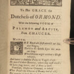 1721 Dryden Fables Ancient & Modern Homer Ovid Chaucer Boccaccio English Lit