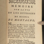 1771 Essays of Montaigne French Renaissance Philosophy Humanism Coste French 10v