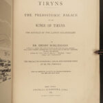 1885 1ed Schliemann Tiryns Archaeology Homer Iliad Excavation Color Illustrated