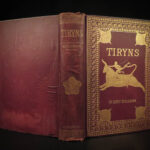 1885 1ed Schliemann Tiryns Archaeology Homer Iliad Excavation Color Illustrated