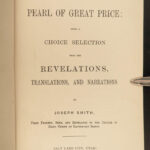 1891 Pearl of Great Price Joseph Smith LDS Church Book of Mormon Revelation Utah