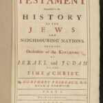 1718 Prideaux BIBLE MAPS Holy Land Egypt Greek ROME Kings Herod 2v HUGE FOLIOS