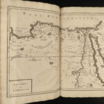 1718 Prideaux BIBLE MAPS Holy Land Egypt Greek ROME Kings Herod 2v HUGE FOLIOS
