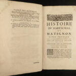 1661 1ed History of Goyon Matignon French WARS of Religion Ligue FOLIO Guyenne
