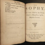 1668 1ed Poems of Irish John Denham Coopers Hill The Sophy Destruction of Troy