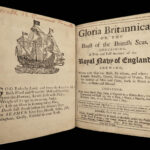 1690 1ed Gloria Britannica British Royal Navy Ships HMS Britannia St Andrew RARE