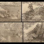 1836 Illustrated NAVY Ships War of 1812 Bowen Engravings America Naval Pirates