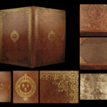 1700s French Royal Document Portfolio Leather Royal Arms Fleur-de-lis Binding