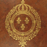 1700s French Royal Document Portfolio Leather Royal Arms Fleur-de-lis Binding