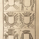 1780 HERALDRY & Genealogy French Menestrier Coats Arms Armorial Illustrated RARE