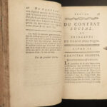 1790 Rousseau Social Contract Political Philosophy French Revolution Paris RARE