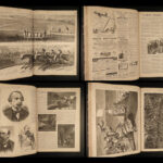 1870 1ed Harper’s Weekly Napoleon III PRUSSIA William I Old Fritz Pius IX MAPS