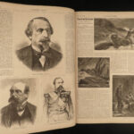 1870 1ed Harper’s Weekly Napoleon III PRUSSIA William I Old Fritz Pius IX MAPS