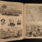 1870 1ed Harper’s Weekly Napoleon III PRUSSIA William I Old Fritz Pius IX MAPS