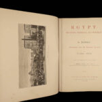 1885 BEAUTIFUL Egypt Hieroglyphics Pharaoh Cleopatra Pyramids EGYPTIAN Folios