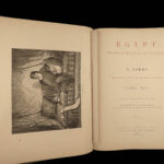 1885 BEAUTIFUL Egypt Hieroglyphics Pharaoh Cleopatra Pyramids EGYPTIAN Folios