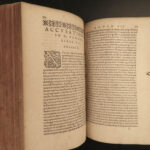 1590 CICERO Orations Rome Political Philosophy Roman Speech RARE German Pigskin