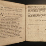 1693 1ed Old Bachelor William Congreve Comedy Purcell RARE Restoration Theatre