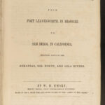 1848 1st ed Emory Military Reconnaissance California MAP Indians Texas Wild West