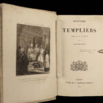 1859 Knights Templar CRUSADES History Ottoman Illustrated Holy Wars Fine BINDING