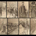 1883 Mark Twain 1ed Life on the Mississippi St. Louis Missouri Steamboat FLAMES