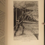 1883 Mark Twain 1ed Life on the Mississippi St. Louis Missouri Steamboat FLAMES