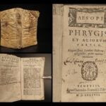 1588 Aesop Fables CLASSIC Folklore Mythology Latin Fabulae WOODCUTS Illustrated