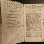 1588 Aesop Fables CLASSIC Folklore Mythology Latin Fabulae WOODCUTS Illustrated