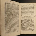 1588 Aesop Fables CLASSIC Folklore Mythology Latin Fabulae WOODCUTS Illustrated