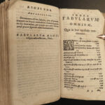 1588 Aesop Fables CLASSIC Folklore Mythology Latin Fabulae WOODCUTS Illustrated