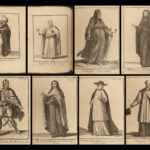 1714 1ed Religious Orders Knights Templar Crusades Franciscan Monk Saints Helyot