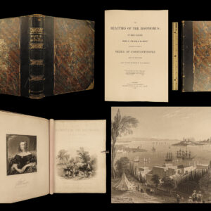 1843 Beauties of Bosphorus TURKISH Ottoman Empire Sultan Danube MAP Bartlett ART