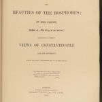 1843 Beauties of Bosphorus TURKISH Ottoman Empire Sultan Danube MAP Bartlett ART