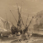 1843 Beauties of Bosphorus TURKISH Ottoman Empire Sultan Danube MAP Bartlett ART