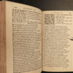 1570 Homer ILIAD Classical Mythology Achilles Greek + Crespin Latin Cordier 4v