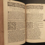 1570 Homer ILIAD Classical Mythology Achilles Greek + Crespin Latin Cordier 4v