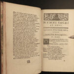 1698 Hymni Sacri et Novi Catholic Hymns Music Chant Latin Poetry Jean Santeul
