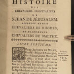 1755 CRUSADES History Knights Templar Hospitaller Saint John Malta Rhodes Vertot