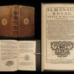 1757 King Louis XV ARMS 1ed French Royal Almanac France Politic Military FRANCE