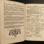 1757 King Louis XV ARMS 1ed French Royal Almanac France Politic Military FRANCE