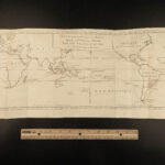 1772 Voyages of Louis Bougainville Pacific Ocean TAHITI Falkland Islands MAPS 2v SET