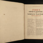 1845 Bohemian Roman Catholic Missal Prague Czechia Popes Clement VIII Music HUGE