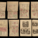 1869 New York ATLAS of Delaware County Delhi Color City MAPS FW Beers HUGE FOLIO