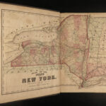 1869 New York ATLAS of Delaware County Delhi Color City MAPS FW Beers HUGE FOLIO