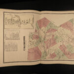 1869 New York ATLAS of Delaware County Delhi Color City MAPS FW Beers HUGE FOLIO