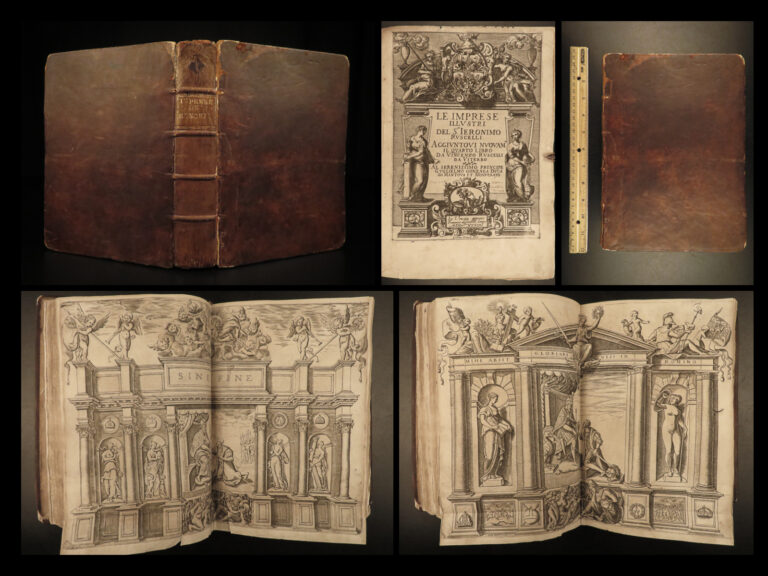 Image of 1584 1ed Ruscelli Imprese Illustri ROYALTY Suleiman Turks Gonzaga Italy Emblems
