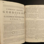 1696 1ed VIRGIL Aeneid MAP Georgics Eclogues Bucolics Mythology Jesuit Larue