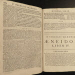 1696 1ed VIRGIL Aeneid MAP Georgics Eclogues Bucolics Mythology Jesuit Larue