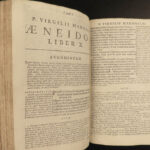 1696 1ed VIRGIL Aeneid MAP Georgics Eclogues Bucolics Mythology Jesuit Larue