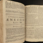 1696 1ed VIRGIL Aeneid MAP Georgics Eclogues Bucolics Mythology Jesuit Larue